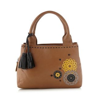 The Collection Tan leather applique grab bag