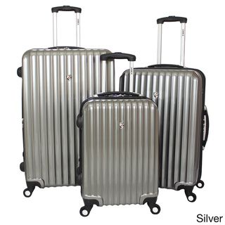 World Traveler Voyager Expandable 3 piece Hardside Spinner Luggage Set with TSA Lock World Traveler Three piece Sets