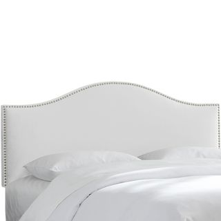 Custom made Nail Button White Arched Headboard Headboards