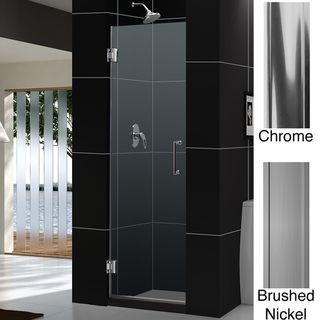 DreamLine Unidoor 30x72 inch Frameless Hinged Shower Door DreamLine Shower Doors