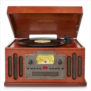 Crosley Radio Musician Entertainment Center Turntable in Paprika   CR704C PA