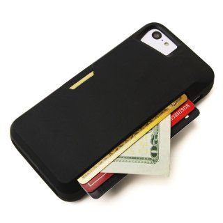 iPhone 5c Wallet Case   Slite Card Case for iPhone 5c by CM4   Black Onyx   [Ultra Slim Protective iPhone Wallet] Cell Phones & Accessories
