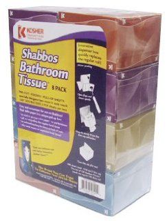 Shabbos Bathroom Tissue (Package of 8 Boxes) with the Innovative Dispenser Box that Quickly Replaces the Regular roll  Other Products  