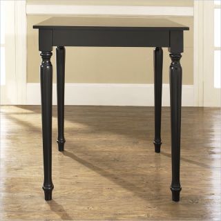 Crosley Furniture Turned Leg Pub/Dining Table in Black Finish   KD20003BK