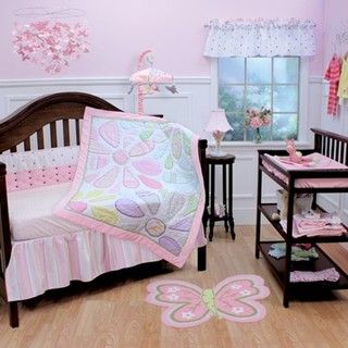 Nurture Imagination Crazy Daisy 3 piece Crib Bedding Set Nurture Imagination Bedding Sets