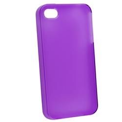 Frost Purple TPU Rubber Case for Apple iPhone 4 Eforcity Cases & Holders