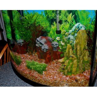 Exotic Environments Skull Mountain Aquarium Ornament, Medium, 9 Inch by 6 Inch by 6 Inch  Fish Tank Decorations 