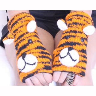 Tiger Wool Arm Warmer (Nepal) Gloves