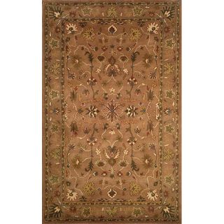 Petra Oushak Brown Wool Rug (8' x 10') 7x9   10x14 Rugs