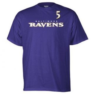 NFL Men's Baltimore Ravens Joe Flacco Game Gear Player Tee (Ravens Purple, Small)  Sports Fan T Shirts  Clothing