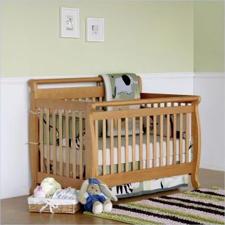 DaVinci Emily 4 in 1 Convertible Wood Baby Crib w/ Toddler Rail in Honey Oak   M4791O
