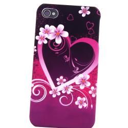 Purple Heart Flower Case/ Dash Phone Holder for Apple iPhone 4/ 4S BasAcc Cases & Holders