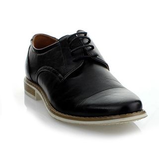 Mikoloti Men's Black Classic Lace up Oxford Shoes Oxfords