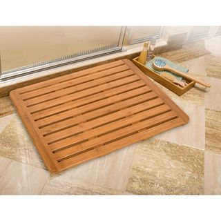 Classics Bamboo Bathroom Floor Mat (26 in x 20 in) Bath & Shower Mats