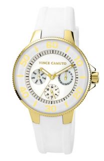 Vince Camuto Round Silicone Strap Watch, 38mm