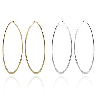 Tressa Collection Sterling Silver Hoop Earrings Tressa Sterling Silver Earrings