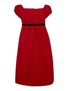 Polo Ralph Lauren Girl`s cord belted dress Red