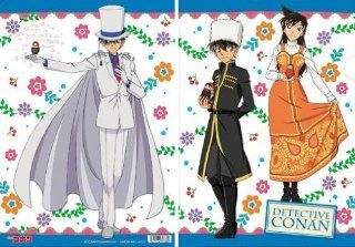 [Kudo Shinichi & Ran Mouri / Kaito Kid] Gosho Aoyama Detective Conan Clear File matryoshka doll B (japan import) Toys & Games