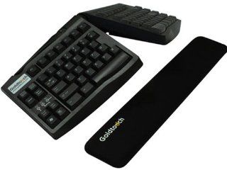 GOLDTOUCH GT Black Gel Filled Slim Line Wrist Rest. Made from durable gel and smooth lycra,Goldtouch SlimLine Wrist Rest provides a cushion for typists using today s thinner full sized and mini keyboards. (Catalog Category Input Devices and Document Imagi