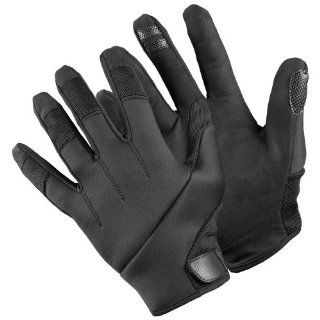 One Pair of TurtleSkin Alpha Gloves (Black / Size Large)   palm and fingertips offer cut and needle puncture resistance, while the back of the glove provides slash protection Work Gloves
