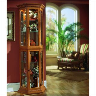 Pulaski Curios Display Cabinet in English Oak   20854
