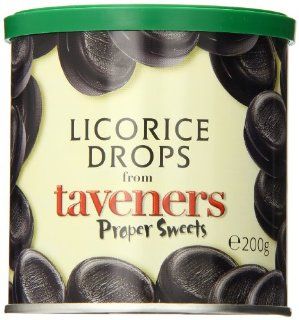 Taveners Licorice Drops, 7.05 Ounce Tin  Licorice Candy  Grocery & Gourmet Food