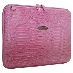 Women's Mobile Edge Faux Croc TechStyle Portfolio  14.1inPC/15inMac Pink Mobile Edge Laptop Sleeves