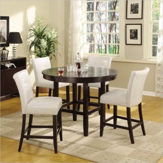 Modus Bossa 5 Piece 48 Inch Round Counter Height Dining Table Set   2Y2162R48 A470 5PKG