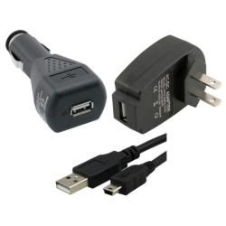 BasAcc USB Travel Car Charger USB Type A to Mini 5 pin Type B Cable BasAcc Cell Phone Batteries