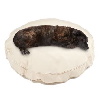 Sweet Dreams Beige Indoor/ Outdoor Round Corded Sunbrella Fabric Pet Bed Other Pet Beds