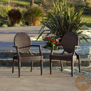 Christopher Knight Home Adriana PE Wicker Outdoor Chairs (Set of 2) Christopher Knight Home Sofas, Chairs & Sectionals