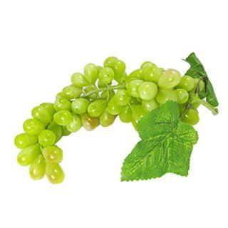 Green Plastic Bunch Grapes Desk Table Fruit Decor   Artificial Fruits