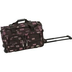 Rockland 22in Rolling Duffle Bag Chocolate Rockland Under 24" Uprights
