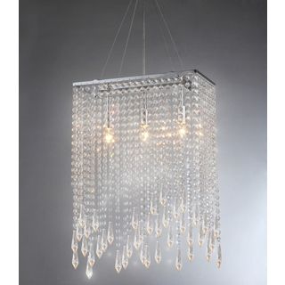 Purcelll Crystal 3 light Chrome Chandelier Warehouse of Tiffany Chandeliers & Pendants