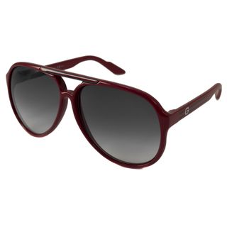 Gucci Unisex '1627/S' Red Plastic Aviator Sunglasses Gucci Designer Sunglasses