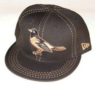 Baltimore Orioles New Era Black Fitted Hat (7 7/8)  Sports Fan Baseball Caps  Sports & Outdoors