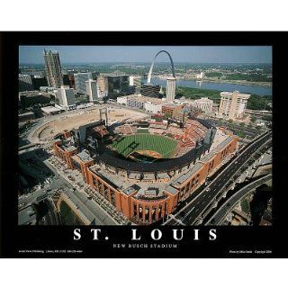 Mike Smith St Louis Cardinals New Busch Stadium Sports Poster Print   22x28 custom fit with RichAndFramous Black 28 inch Poster Hangers  