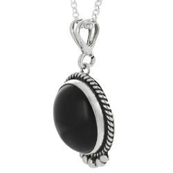 Tressa Sterling Silver Black Onyx Handcrafted Necklace Tressa Gemstone Necklaces