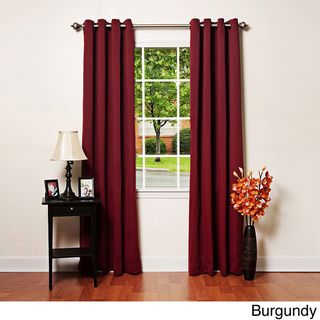 Solid Grommet Top Thermal Insulated 108 inch Blackout Curtains Curtains