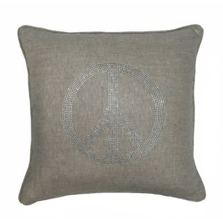 JAR Designs 'Peace Silver' Throw Pillow Jar Designs Throw Pillows