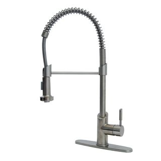 Fontaine Brushed Nickel Modern European Residential Spring Kitchen Faucet Fontaine Kitchen Faucets