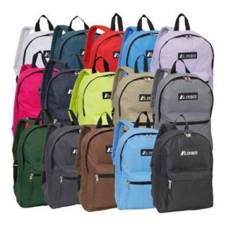 Everest Basic Backpack (Set of 2) Dark Green Everest Fabric Backpacks