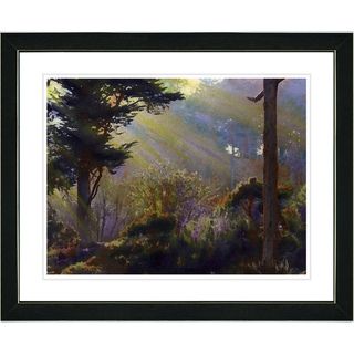 Studio Works Modern 'Forest Sunbeams' Framed Print Framed Art