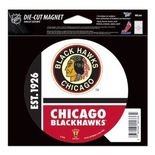 Chicago Blackhawks Official NHL 4.5"x6" Car Magnet by Wincraft  Sports Related Magnets  Sports & Outdoors