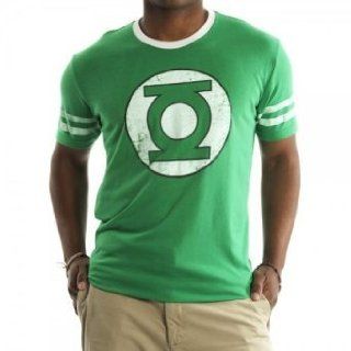 Mens DC Comics Green Lantern Football style T shirt Clothing