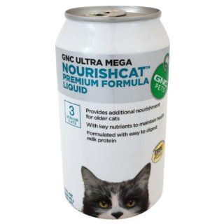 GNC Pets Ultra Mega Nourishcat Premium Formula Liquid for Senior Cats (Pack of 2)  Pet Milk Replacers 