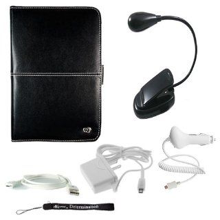 Barnes & Noble Nook E Reader Kroo Case Protective Melrose with Memory Slots + Complete Travel Package  Players & Accessories