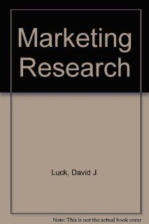 Marketing Research David Johnston Luck, Ronald S. Rubin 9780135578285 Books
