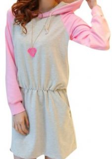 Really Two Long Sleeved Sling Princess Backing Hoodie Dress