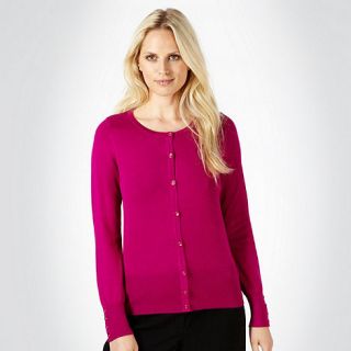 The Collection Dark pink crew neck cardigan   size 20